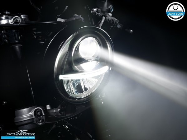 AC Schnitzer LIGHT BOMB 7" BI-LED Spotlight chromée BMW R nineT 2014-16