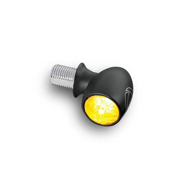 Atto® Dark Mini intermitentes LED, negros, tintados, delanteros y traseros