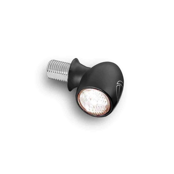 Atto® WL Dark LED Mini position light, black, tinted, front