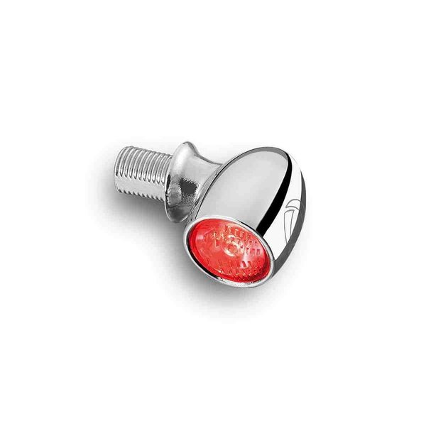 Atto® RB LED Mini feu arrière avec feu stop, chromé, arrière
