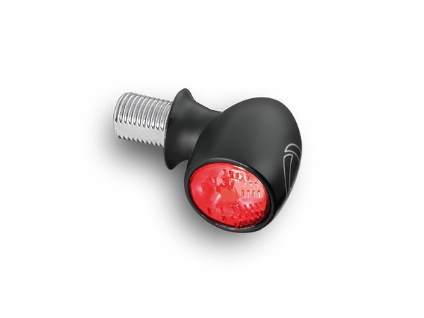 Atto® RB Dark LED Mini piloto trasero con luz de freno, negro, trasero