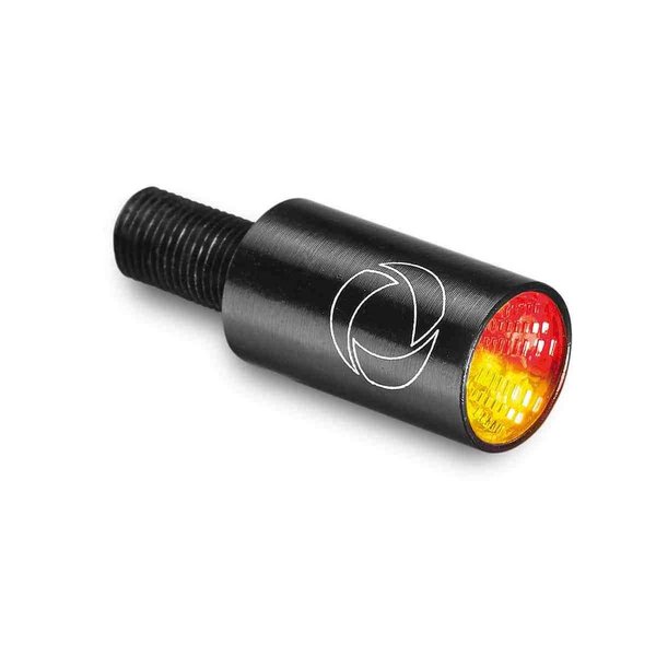 Atto® DF Integral Mini-clignotant 3 en 1 à LED, noir, arrière