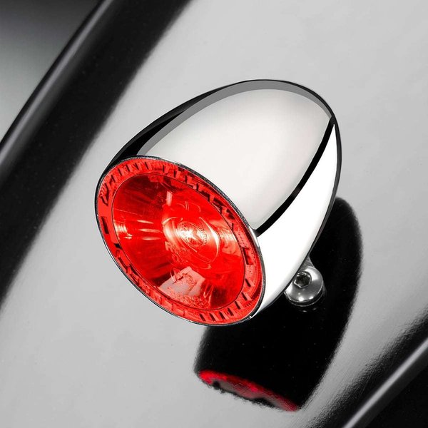 Bullet 1000® RB LED Fanale posteriore con luce freno, cromato, posteriore