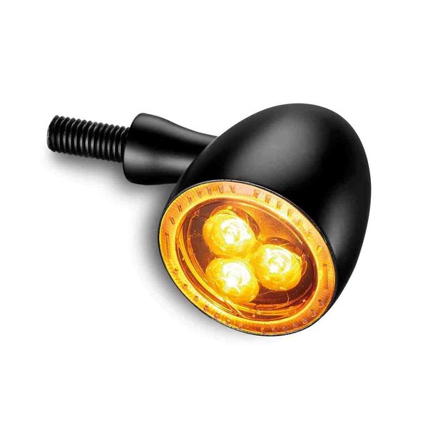 Bullet 1000® Dark LED Indicator, black tinted, front and rear