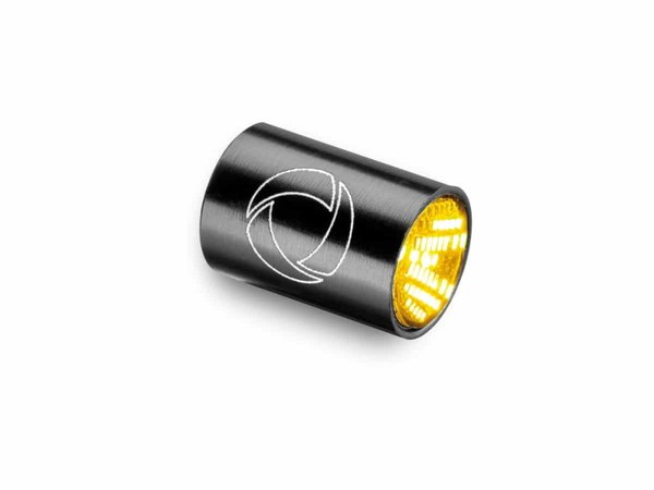 Atto® Integral LED Mini Blinker, schwarz, vorne und hinten