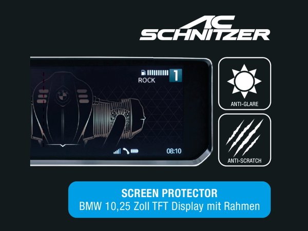 3D Schutzfolie 10,25 Zoll TFT Display mit Rahmen